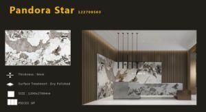 1200X2700X9mm Thin Big Porcelain Slab Sintered Stone for Background Wall Kitchen, Dinner Countertop, Furniture Surface