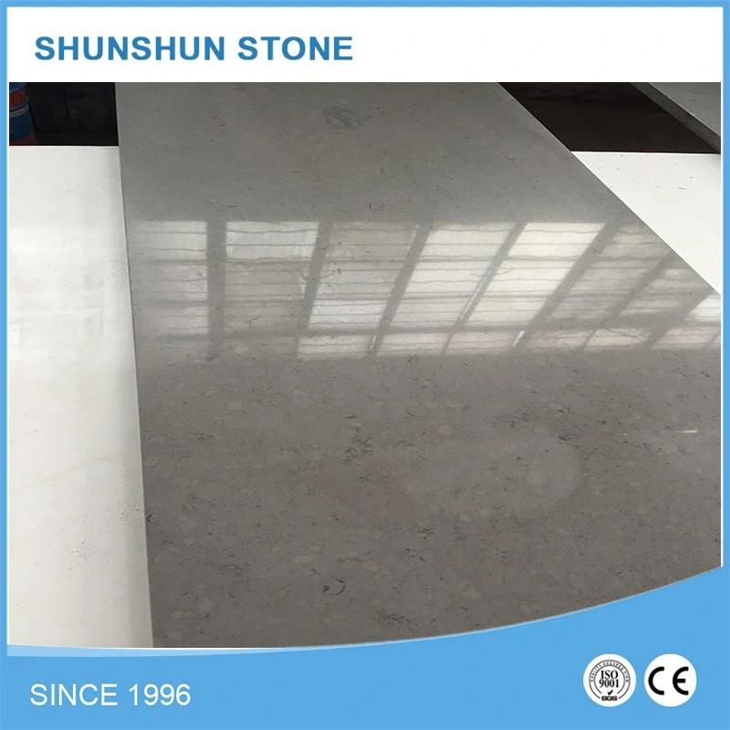 Popular White Quartz Stone Countertop for Kitchen