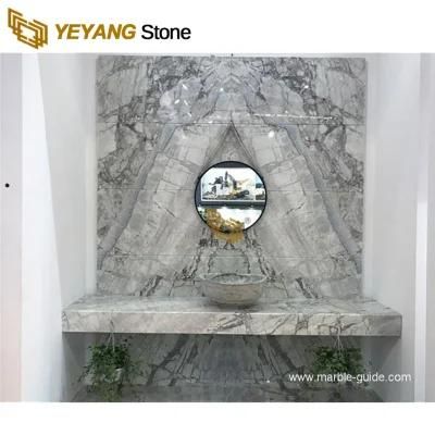 Bookmatched Marble Slabs Calacatta Grey Marble for Wall/Bathroom/Kitchen/Vanity/Countertop