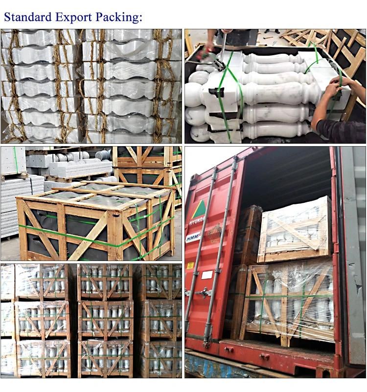 China Cheap Landscape White Marble Balustrade for Stair Design
