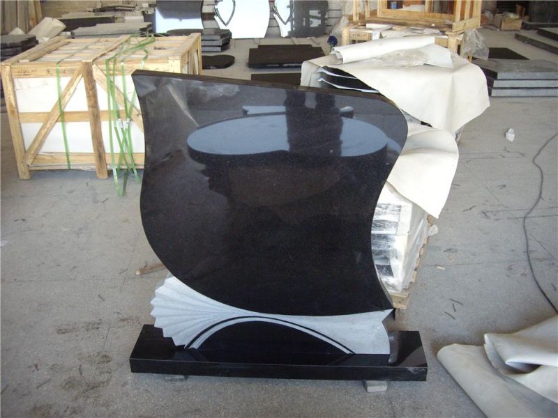 Black Heastone From Grave Marker for Tomb Stone and Funeral Monuments
