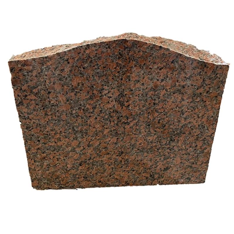 G562 Maple Red Granite Serp Top Slant Headstone Polished