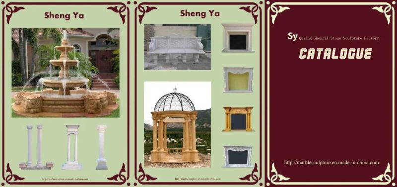 White Marble Stone Sculpture Column (SY-C023)