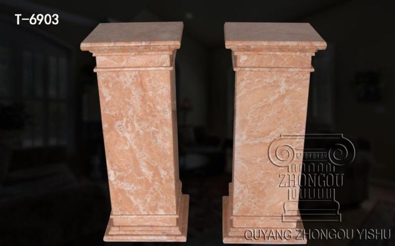 Indoor Stone Square Columns with Simple Design