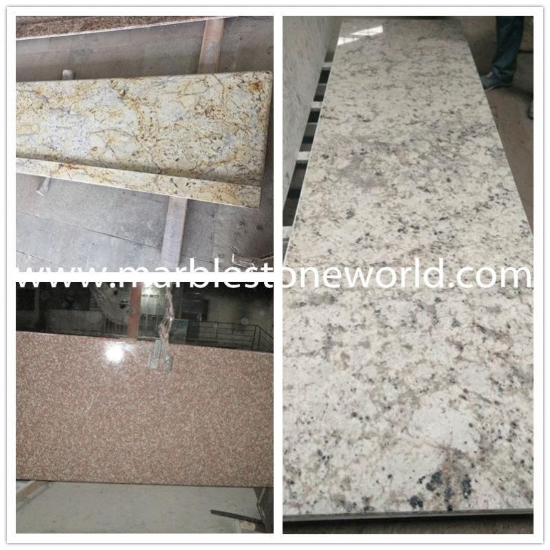 Polished Giallo Amazon Granite Tiles for Flooring & Wall (MT031)
