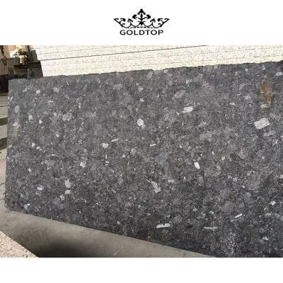 Natural Stone Polished Indoor Decoration Labradorite Osnyki Slab Black Granite Tabletop