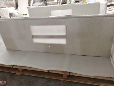 Calacatta/Carrara/Grey/Pure White Quartz Kitchen/Bathroom/Island Countertop Cut-to-Size Building Engineering