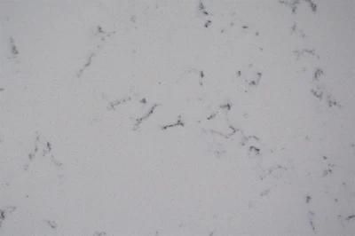 Heat Resistant Kitchen Countertops Pristine White Carrara Quartz Stone