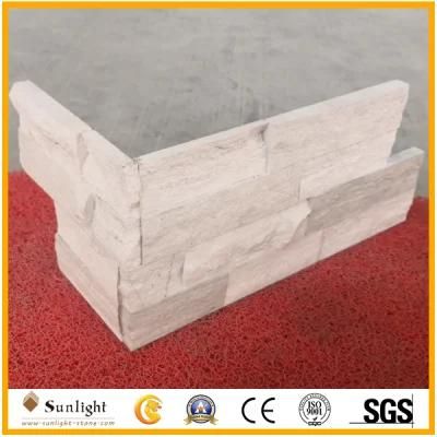 White Wooden Marbles Culture Stones Slates for Wall Cladding/Wall Panels