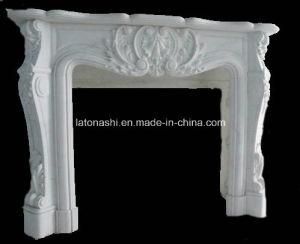 Simple Design Style Marble Fireplace Mantel