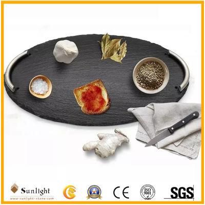 High Quality Slate Stone Sushi Plates, Service Plates for Tableware
