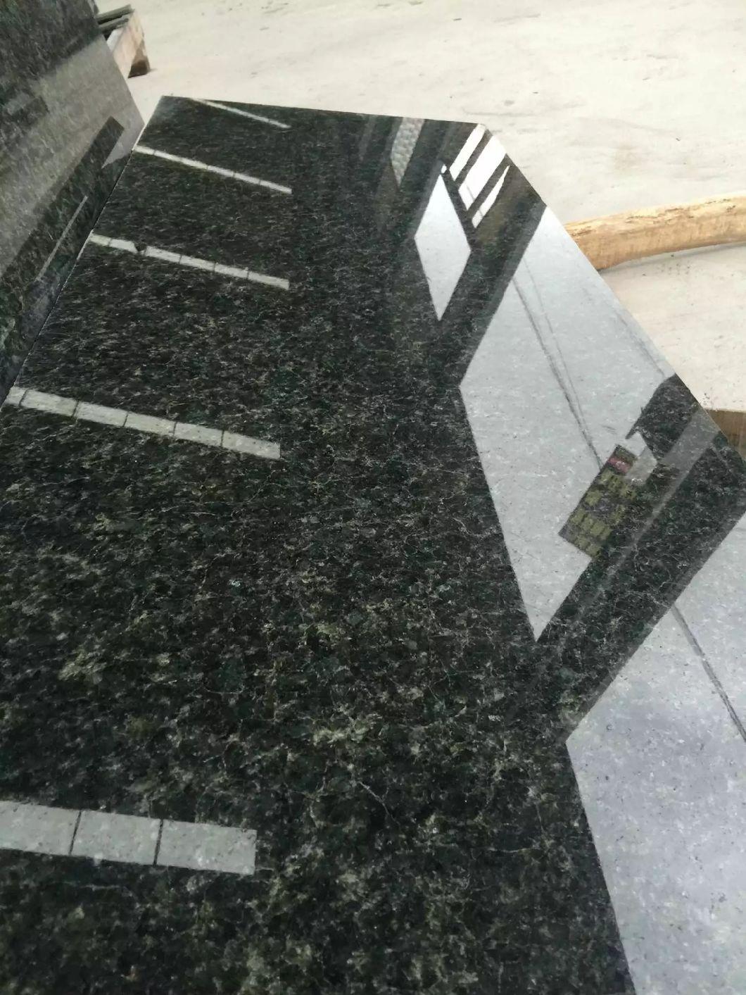 Polished Natural Green Granite for Bar Tops and Kitchen Decoration