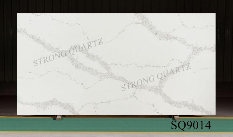 Polished Calacatta Gold White /Black/Grey Surface Artifical /Engineered /Man-Made Quartz Stone Slabs with Factory Price