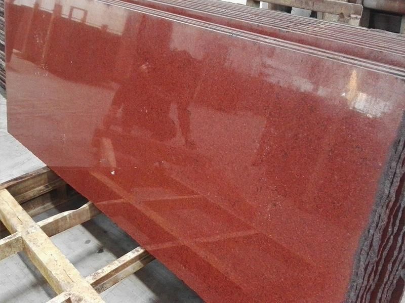 Low Prices Polished Dyed Red Granite Fortile/Slab/Stairs/Risers/Countertops