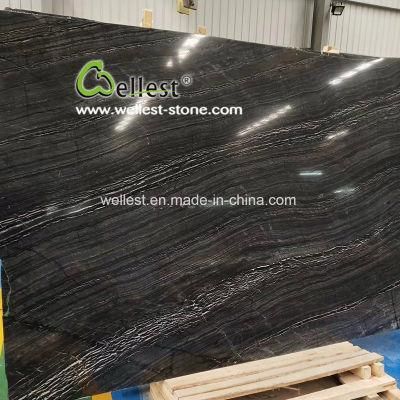 China Ancient Wood Marble Slab for Table Tops or Floor Tile
