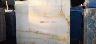 Hot Sale White Onyx with Golden Line