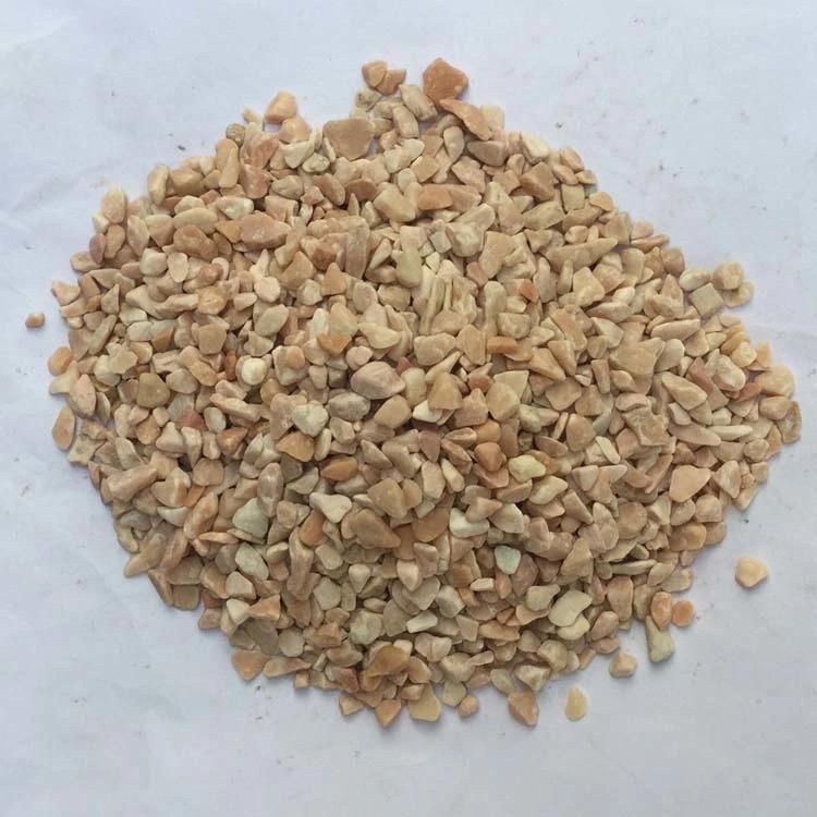Yellow Gravel Beach Pebble Stones for Driveway