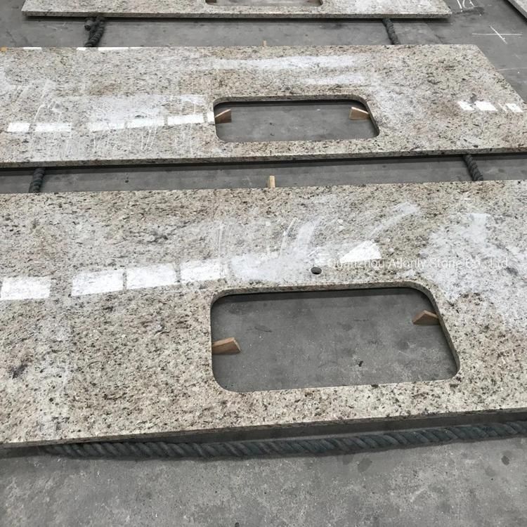 Wholesale Price 3cm Giallo Ornamental Granite Kitchen Countertop Slabs