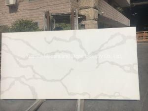 Artificial Stone Calacatta White Quartz Slabs for Hospitality Residential Vanity Tops Kitchen Cabinets Wall Floor Tile