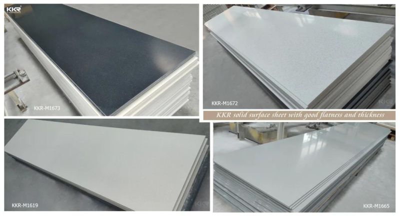 OEM ODM Marble Corian Sheet Pure Acrylic Solid Surface