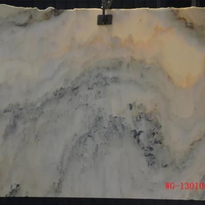 White Lanscape Marble Slabs, Marble Tiles and Marble