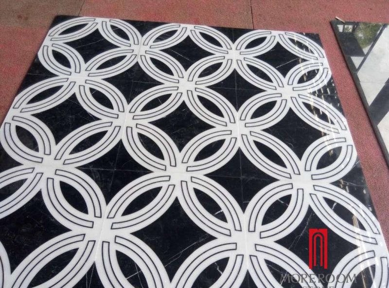 Black and White Color Marble for Living Room Classic Marble Design
