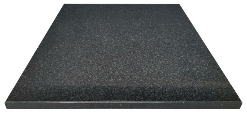 Black Granite European Headstone Monument Tombstone with Custom Design