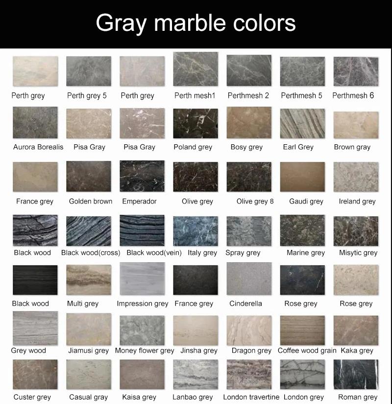 Natural Stone Flooring White Marble Tile for Bathroom Shower Floor and Wall Tile