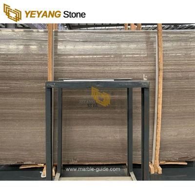 Wooden Brown Marble Slabs for Dining/Coffee Table Countertop/Worktop/Vanity Flooring/Wall Tiles
