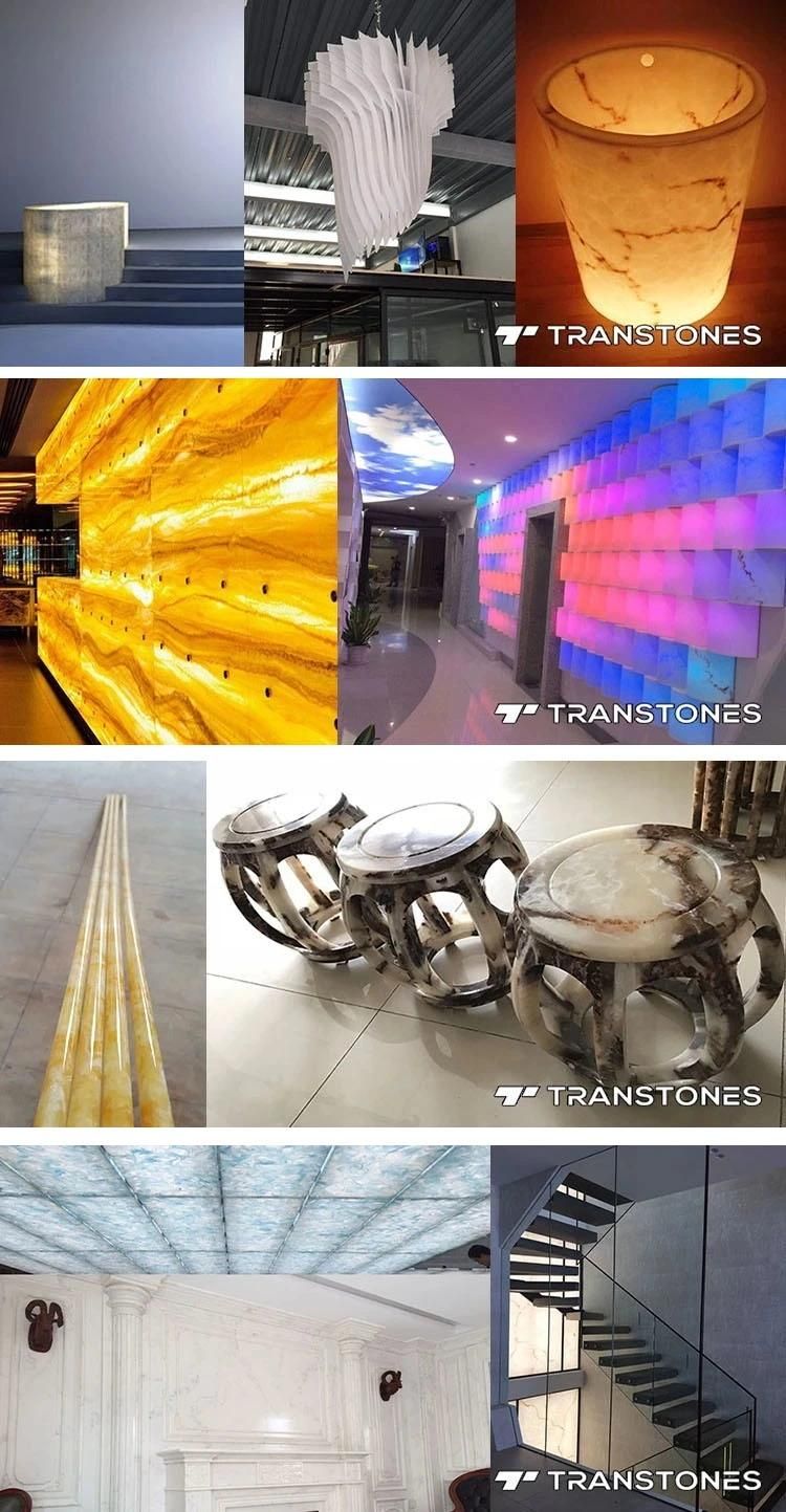 Translucent Resin Panel Polished Popular Alabaster Counter Top