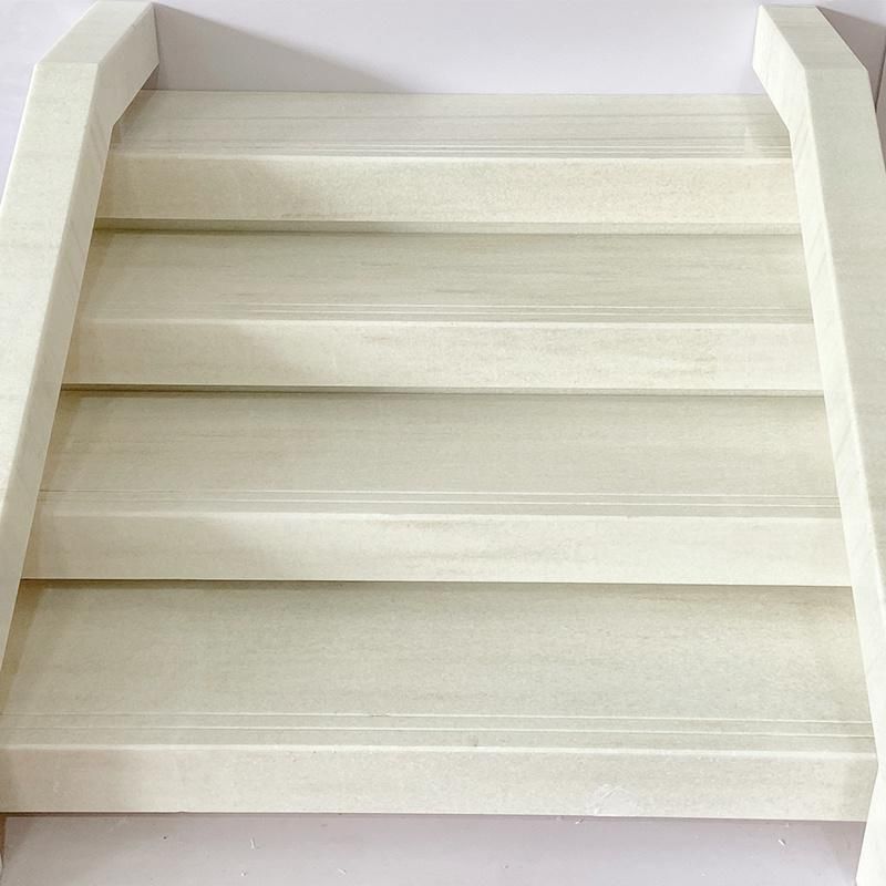 Factory Outlet White Eurasian Wood Grain Marble Stairs and Ladder Customizable Natural Marble Stairs Marble Staircase