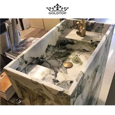 Polished Jumbo/Half Ice Jade Green Beauty Marble Slab for Kitchen Countertop/Bathroom Vanity Top Interior Wall Floor Tile