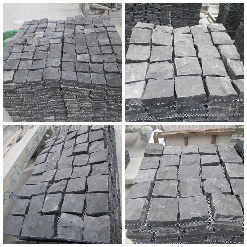 Granite Cobblestone Meshed Paving, Driveway Paving, Patio Paving Stone, Landscaping Stone