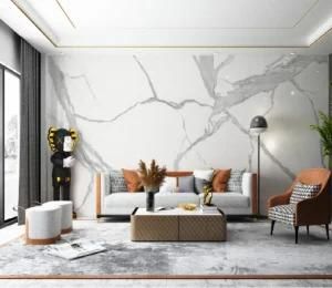 Sintered Stone Bathroom Sinks Background Marble Indoor Wall Countertop Slab Decoration, Polished