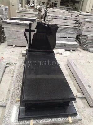 Natural China Black Granite Tombstone/Monument/Headstone for Cremetery Garden