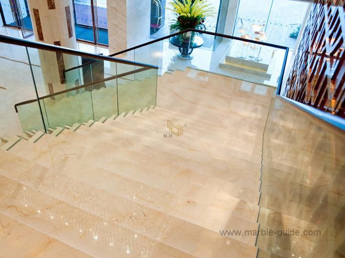 Natural Polished Sofitel Gold Marble Tiles for Flooring/Staircase/Column/Hotel Projects