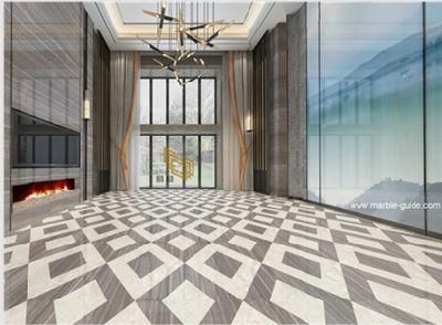 Natural Gray Marble Tile for Hospitality Flooring/Wall/Column/Worktop/Kitchen Countertop