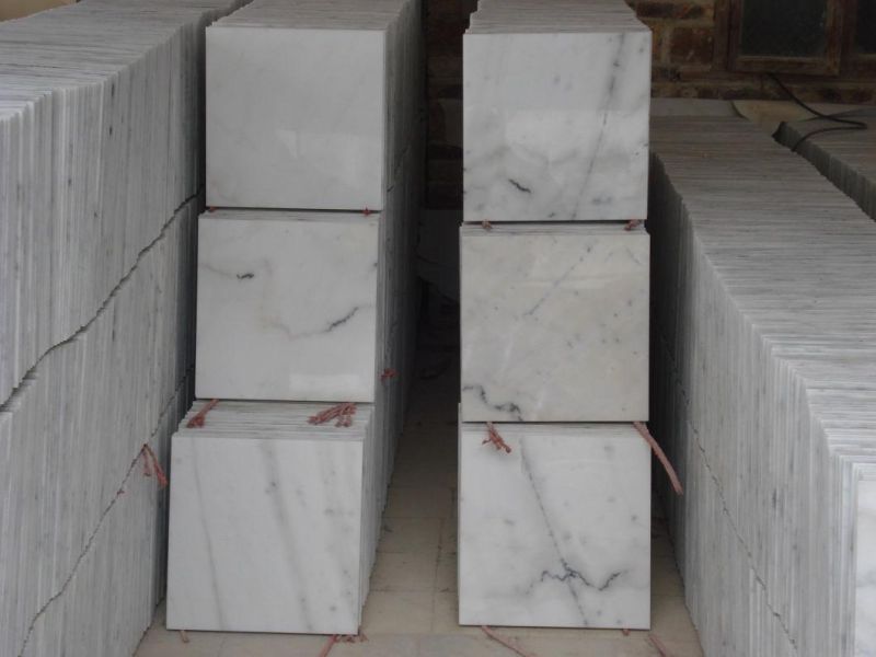 Popular Natural Crystal White/Guangxi White Marble Slab and Tile for Hotel Wall Floor Decorate