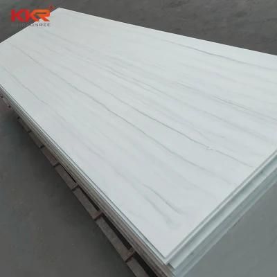 Natural Light Marble Vein Pattern Resin Stone Slabs Acrylic Solid Surface Sheets