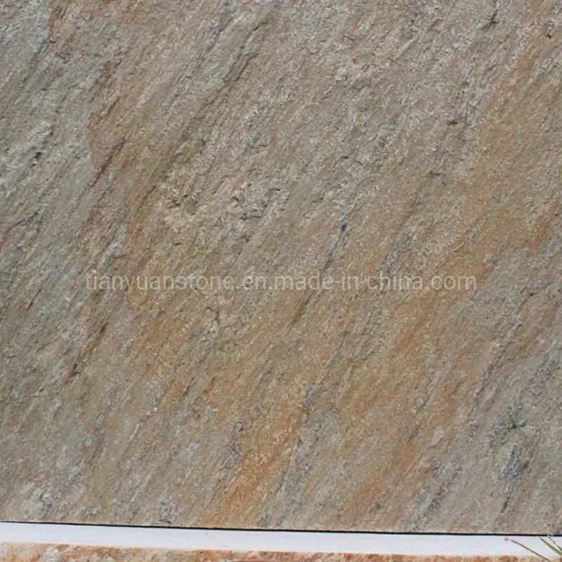 Natural Flamed Multicolor Red Quartzite Tile, Pool Stone Tile