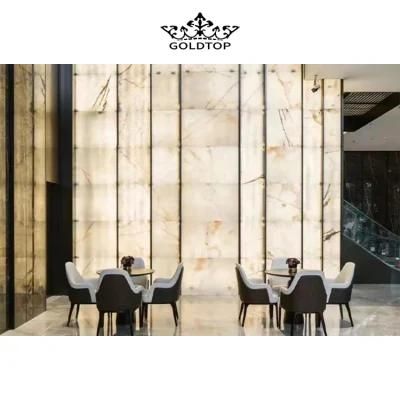 Natural Stone High Quality Polished White Onyx Marble for Floor Tiles/Tabletop /Wall Tiles/Countertop/Slab Tiles