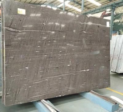 Brazil Brown Silk Granite Waterfall Island Countertop