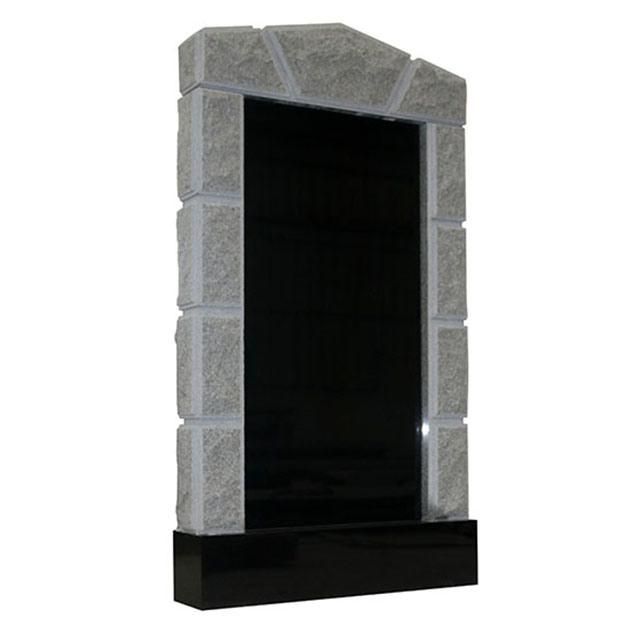 New South African Style Big Black Granite Tombstones with Modern Design