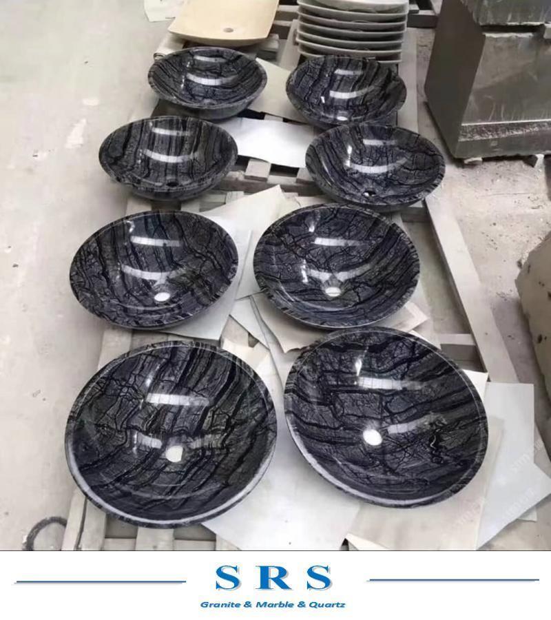 Black Wooden Marble for Wall/Floor/Countertops