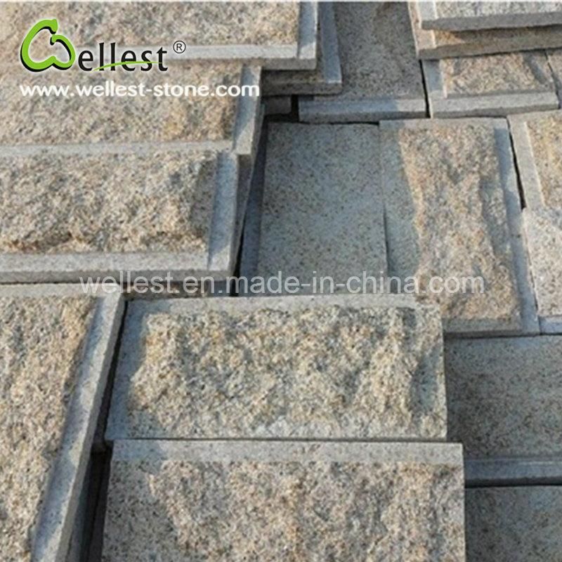 Purple Sandstone Mushroom Surface for Retaining Wall