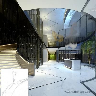 Artificial Marble Calacatta White Sintered Stone for Furniture/Flooring/Wall/Hotel/Kitchen/Bathroom Remodeling