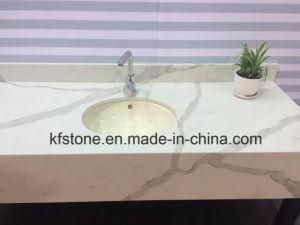 20mm Elegent Pattern White Artificial Quartz Stone for Building Materials