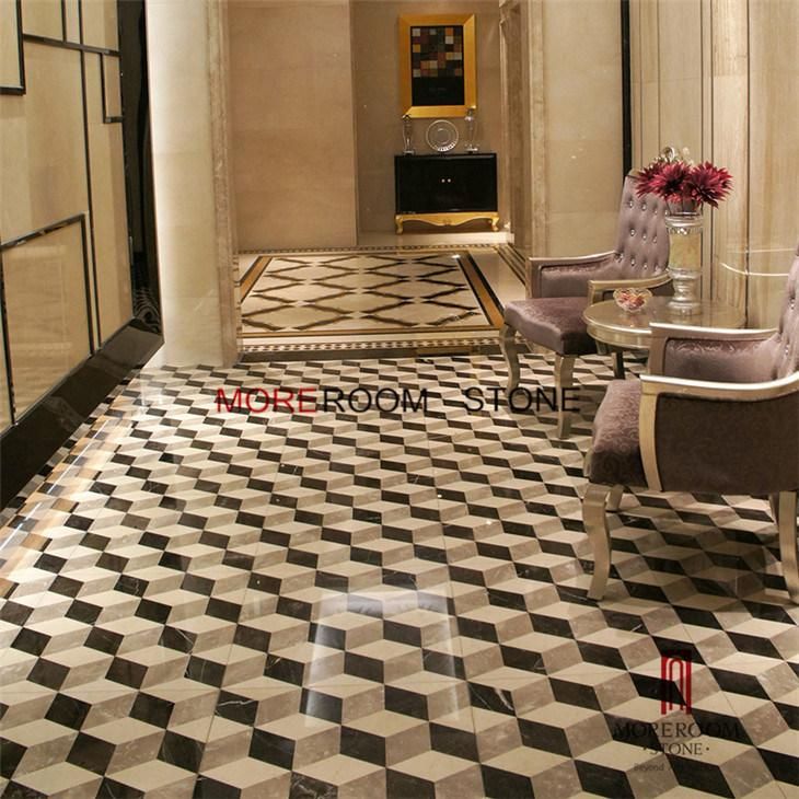 3D High Quality Waterjet Marble Floor Medallion