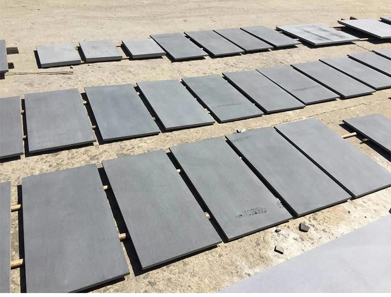 China Honed/Bushhammered Hainan Dark Basalt/Grey Basalt/Black Basalt Paving
