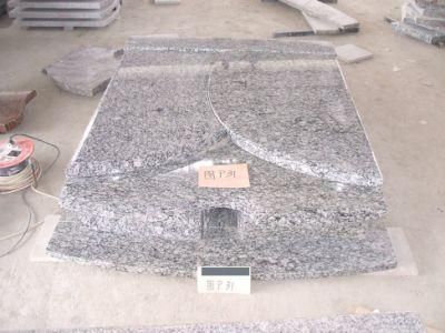 High Quality Hungarian Spray White Granite Headstones